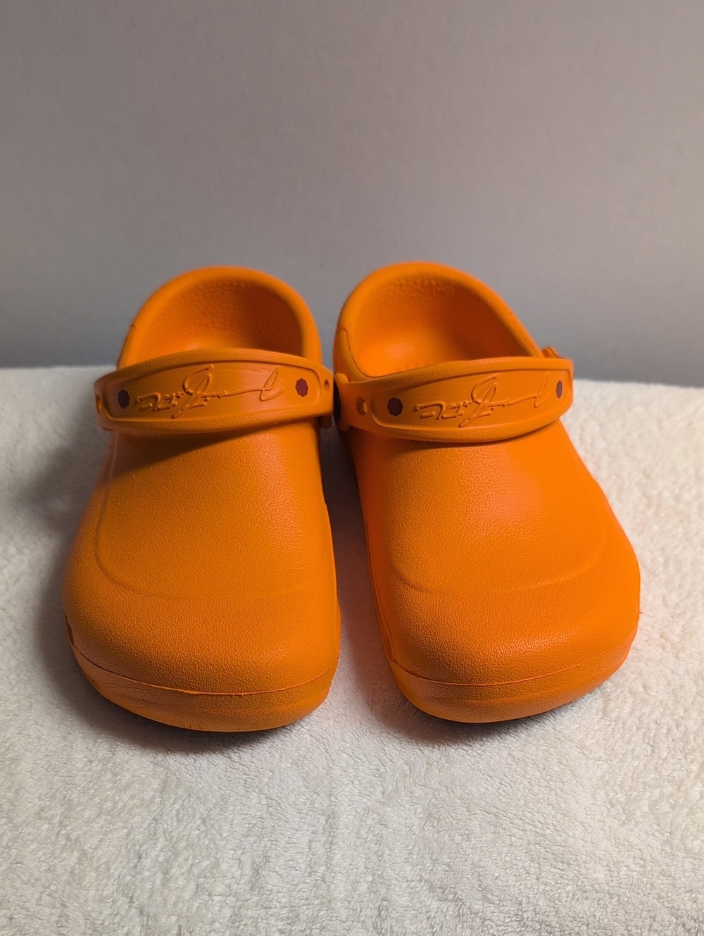 Crocs Limited Edition Mario Batali Signatures Unisex Orange Clogs